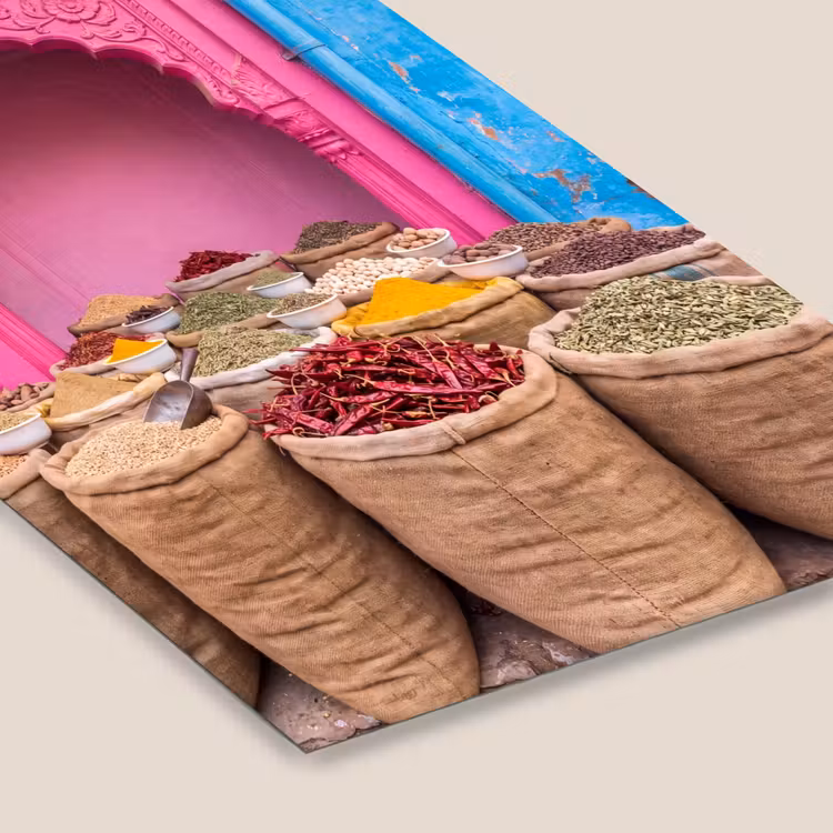 Poster met lijst - Kruiden - Markt - Roze — 7