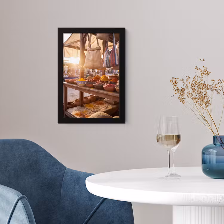 Poster met lijst - Specerijen - Markt - Kleurrijk — 4