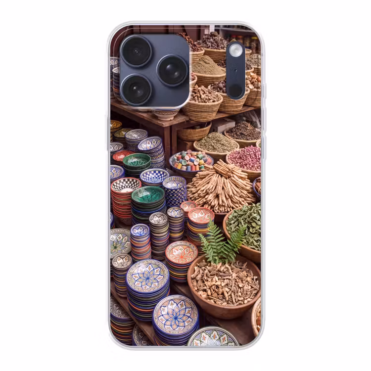 Telefoonhoesje Softcase - Aardewerk - Oosters - Kleurrijk — 1