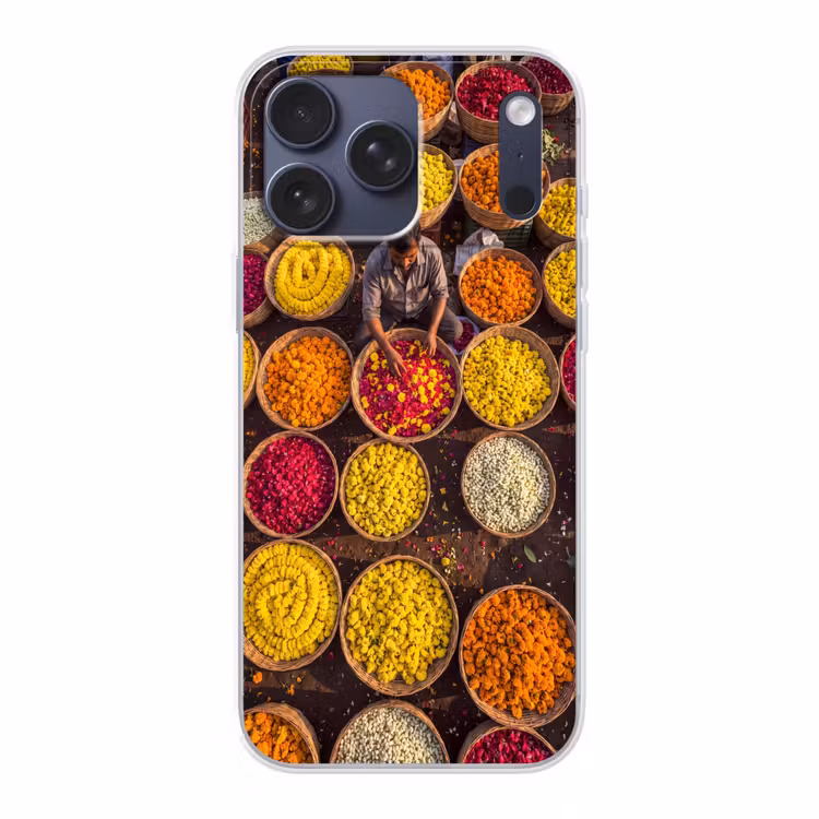 Telefoonhoesje Softcase - Bloemen - Markt - Kleurrijk — 1
