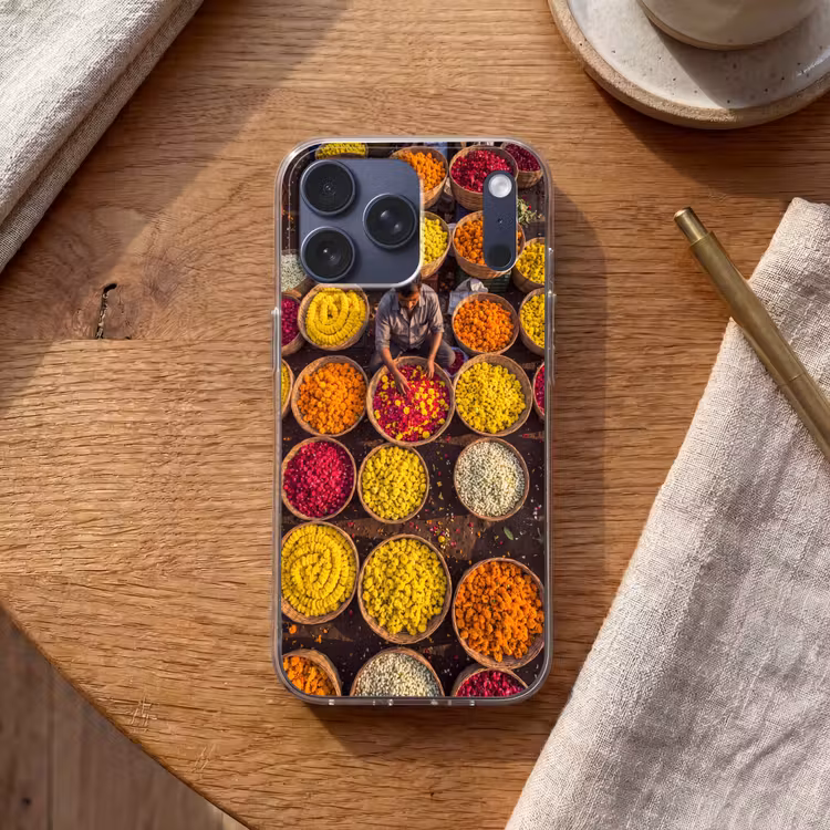 Telefoonhoesje Softcase - Bloemen - Markt - Kleurrijk — 2