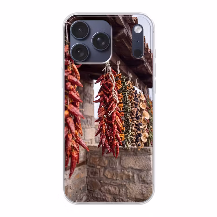 Telefoonhoesje Softcase - Rode pepers - Eten — 1