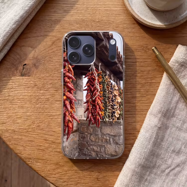 Telefoonhoesje Softcase - Rode pepers - Eten — 2