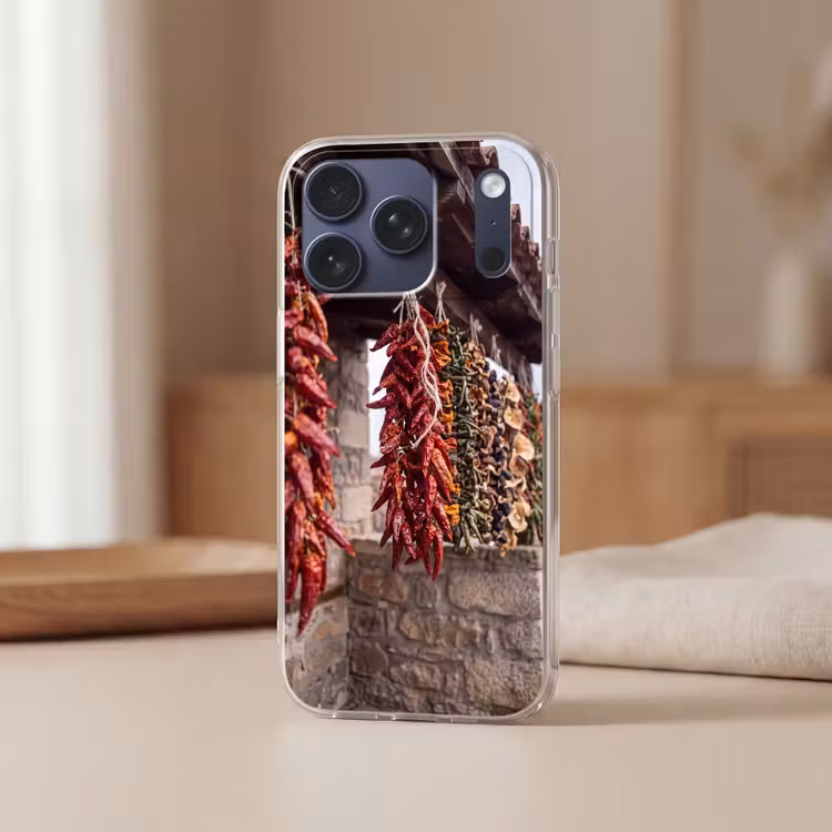 Telefoonhoesje Softcase - Rode pepers - Eten — 3