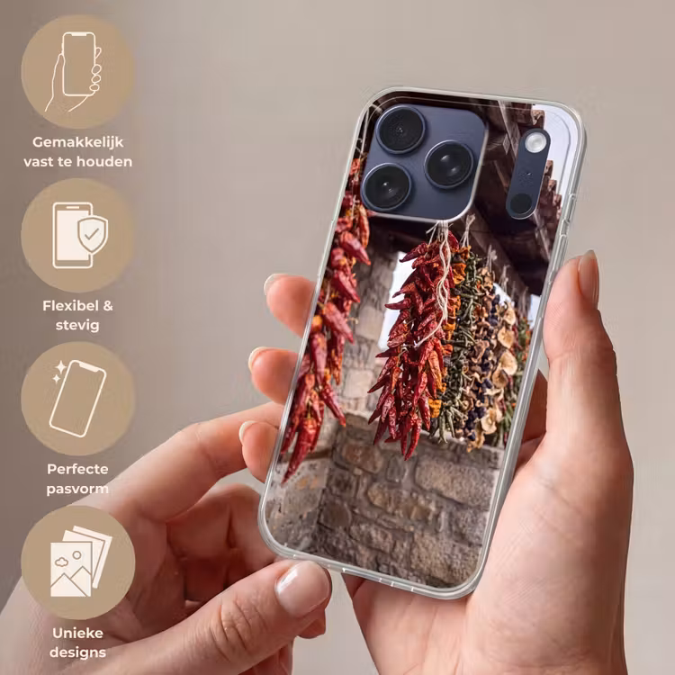 Telefoonhoesje Softcase - Rode pepers - Eten — 4