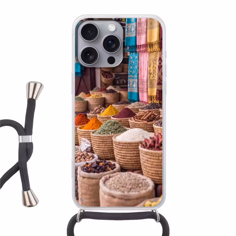 Telefoonhoesje met koord - Kruiden - Manden - Oosters — 1