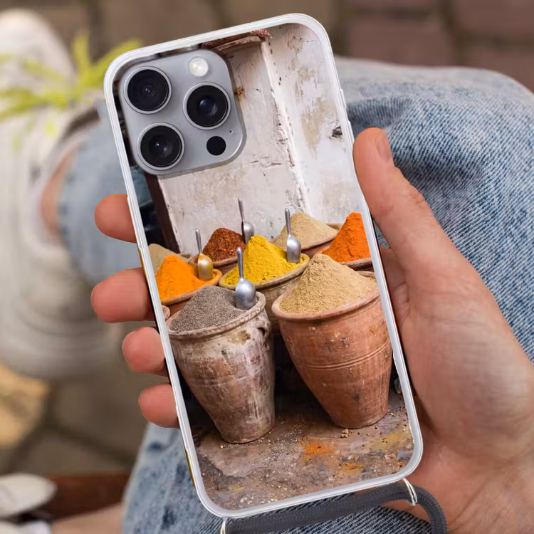 Telefoonhoesje met koord - Kruiden - Potten - Oosters — 2