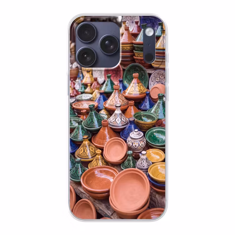 Telefoonhoesje Softcase - Aardewerk - Kleurrijk - Patroon — 1