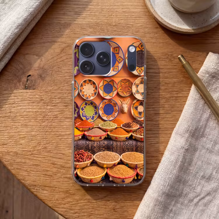 Telefoonhoesje Softcase - Eten - Kleurrijk - Cultuur — 2