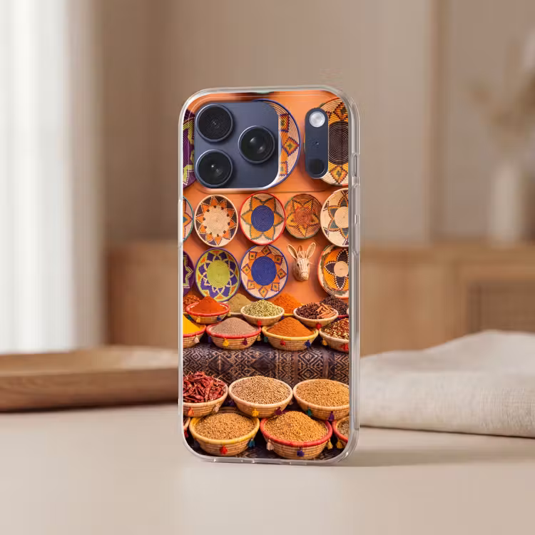 Telefoonhoesje Softcase - Eten - Kleurrijk - Cultuur — 3