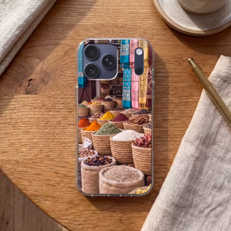 Telefoonhoesje Softcase - Kruiden - Manden - Oosters — 2