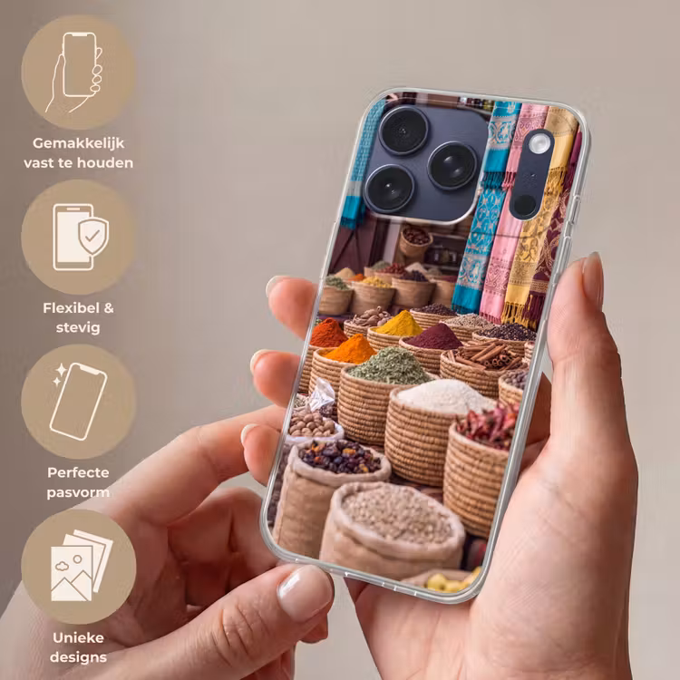 Telefoonhoesje Softcase - Kruiden - Manden - Oosters — 4