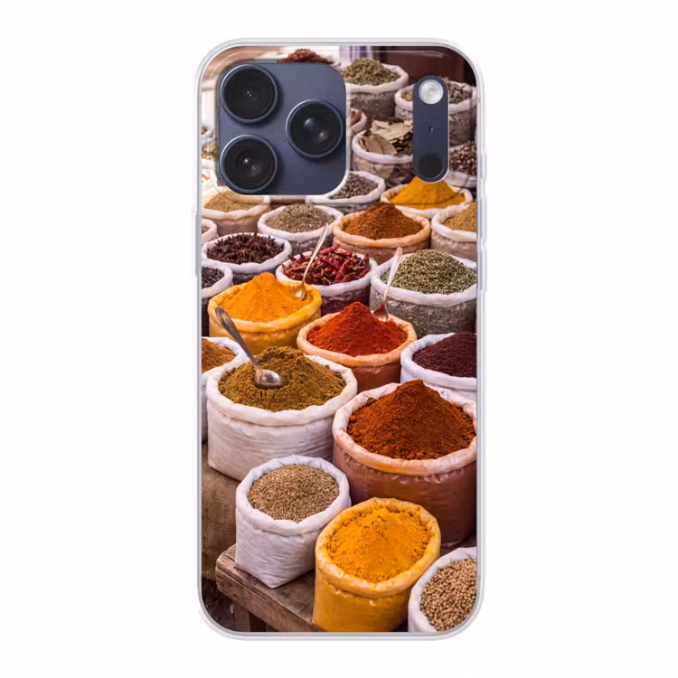 Telefoonhoesje Softcase - Kruiden - Markt - Eten — 1
