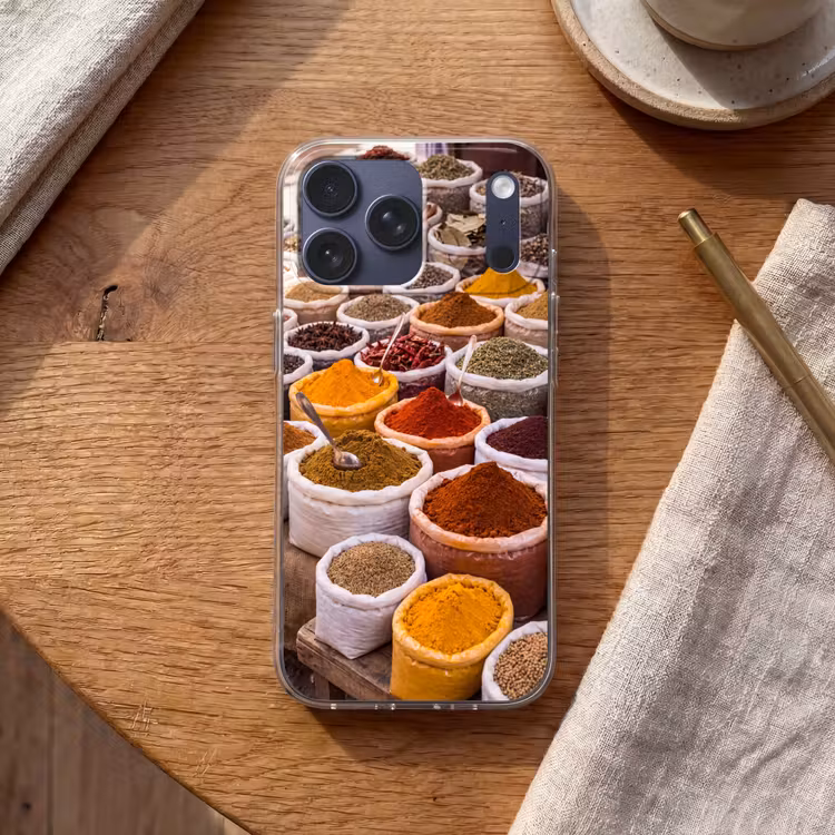 Telefoonhoesje Softcase - Kruiden - Markt - Eten — 2