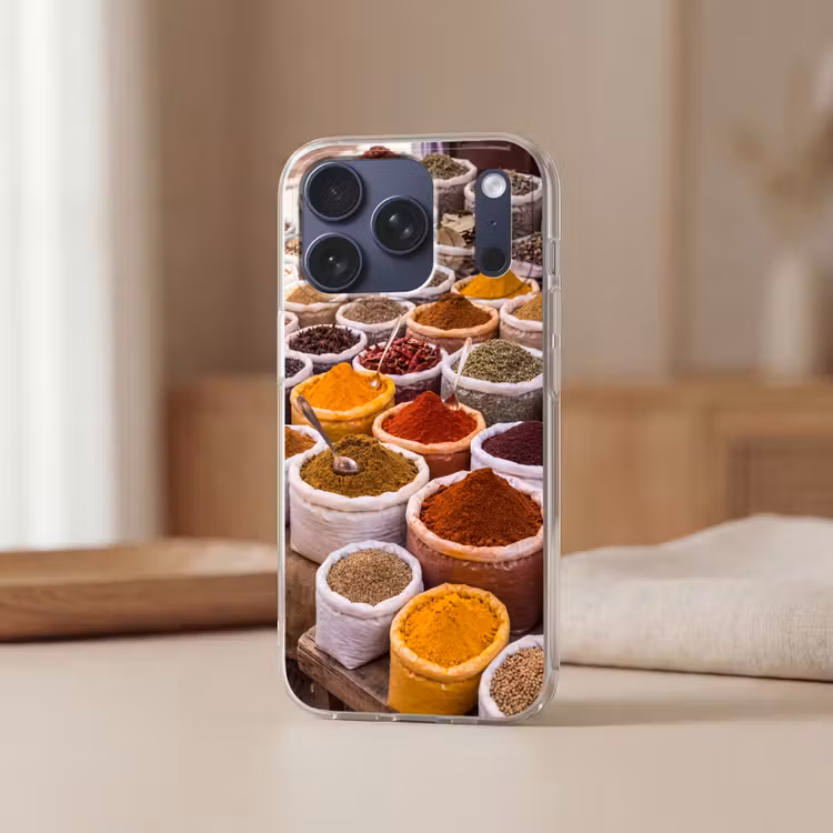 Telefoonhoesje Softcase - Kruiden - Markt - Eten — 3