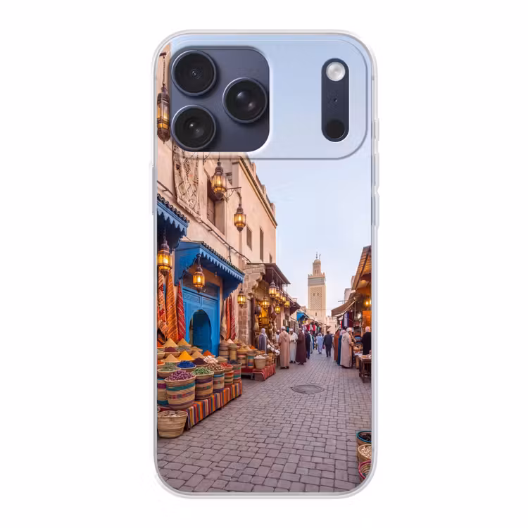 Telefoonhoesje Softcase - Markt - Oosters - Kleurrijk — 1