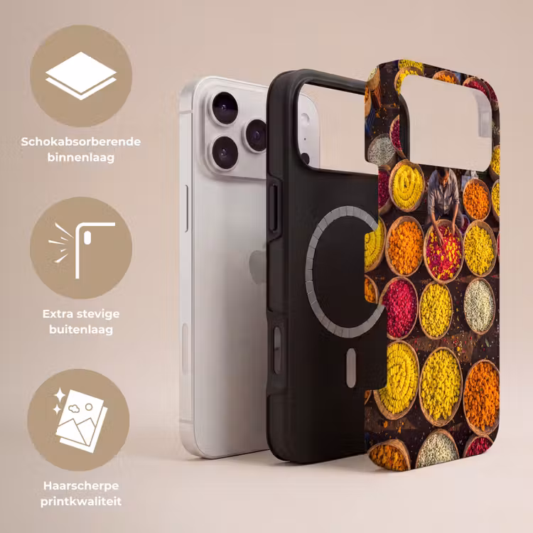 Telefoonhoesje Toughcase - Bloemen - Markt - Kleurrijk — 3