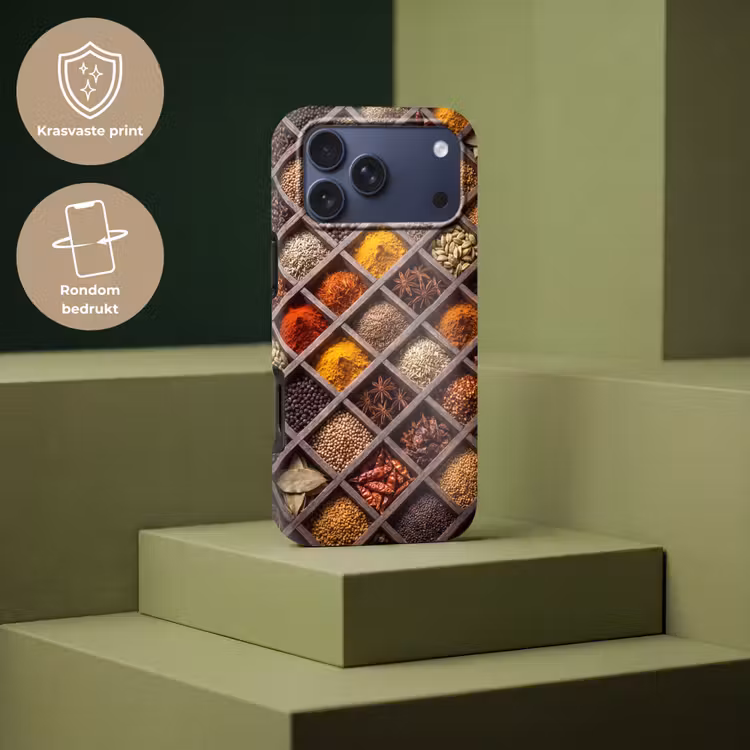 Telefoonhoesje Toughcase - Kruiden - Houten - Eten — 7