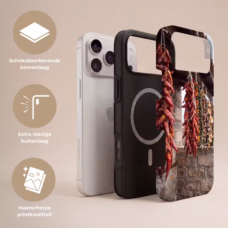 Telefoonhoesje Toughcase - Rode pepers - Eten — 3