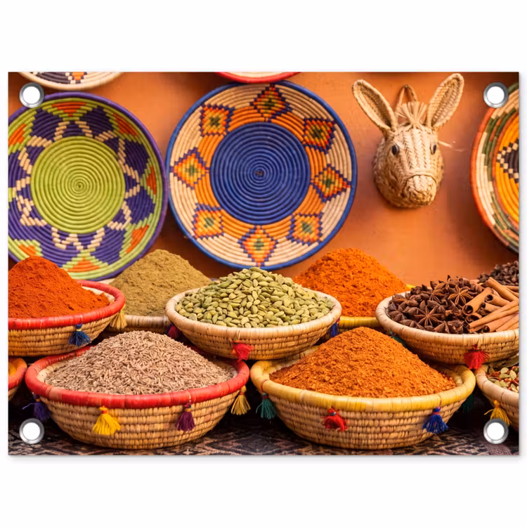Tuinposter - Eten - Kleurrijk - Cultuur — 1