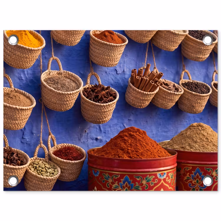 Tuinposter - Kruiden - Manden - Markt — 1
