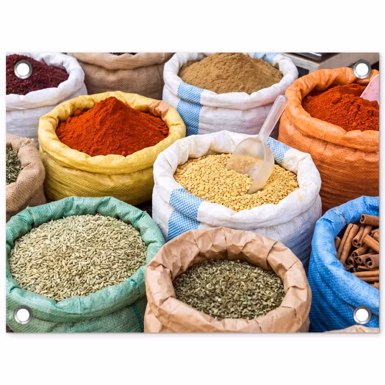 Tuinposter - Kruiden - Zakken - Markt — 1