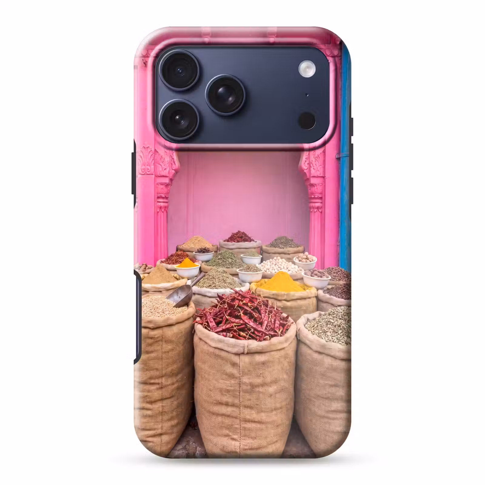 Telefoonhoesje Toughcase - Kruiden - Markt - Roze — 1