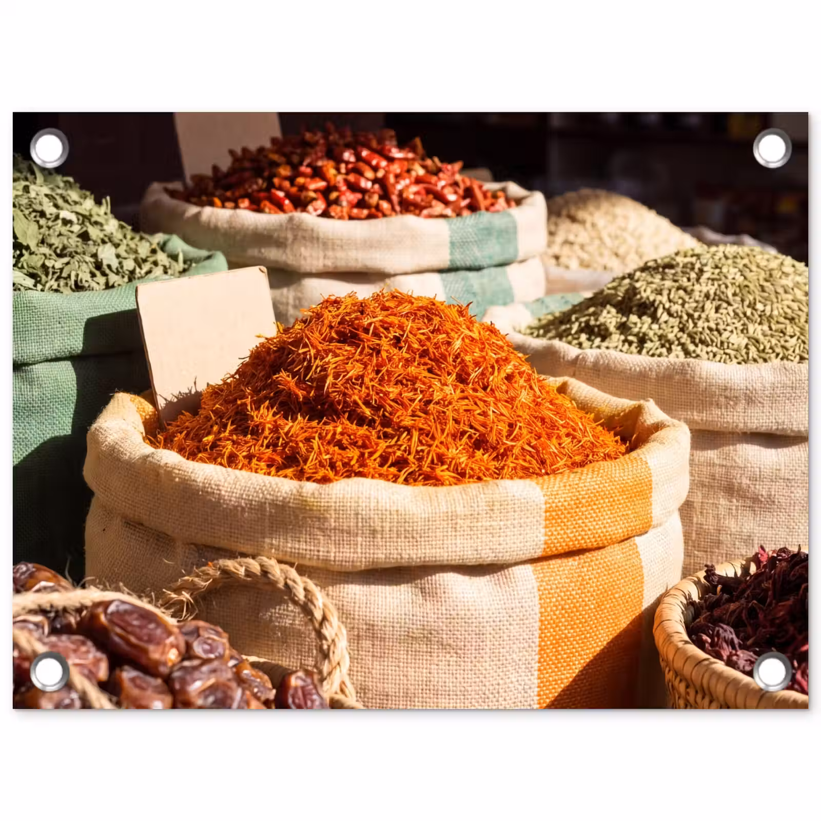 Tuinposter - Kruiden - Markt - Kleurrijk — 1