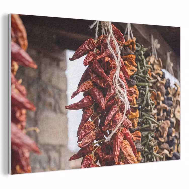 Akoestisch schilderij - Rode pepers - Eten — 1
