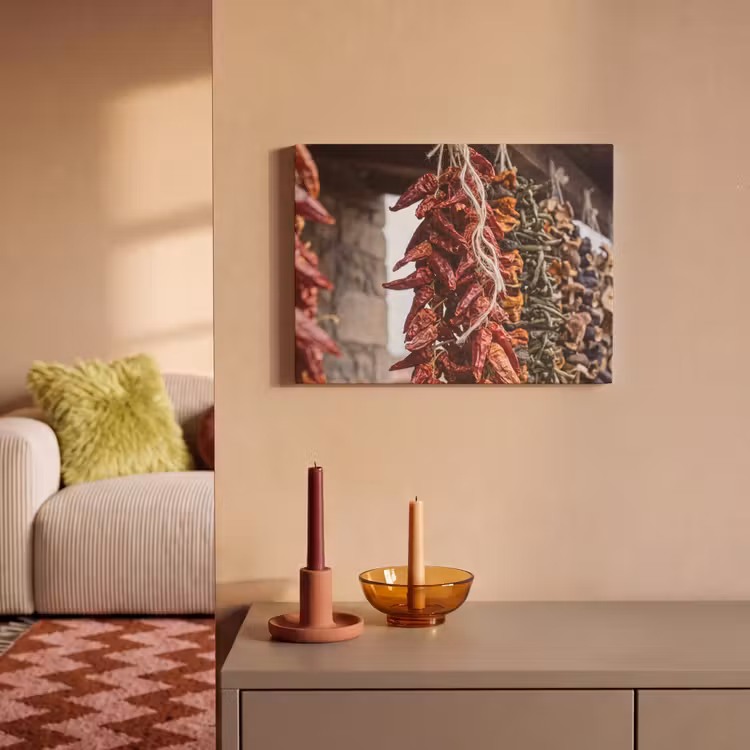 Akoestisch schilderij - Rode pepers - Eten — 2