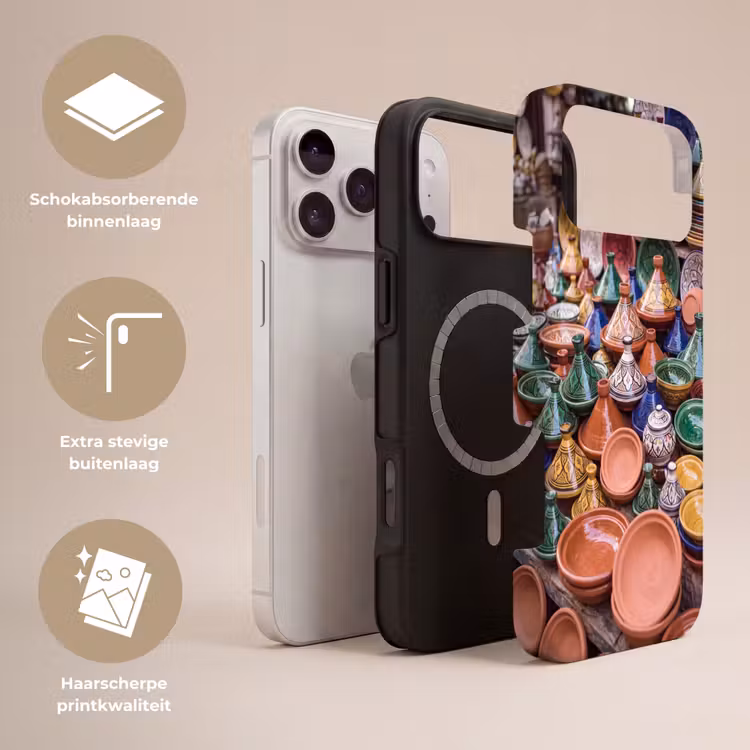 Telefoonhoesje Toughcase - Aardewerk - Kleurrijk - Patroon — 3