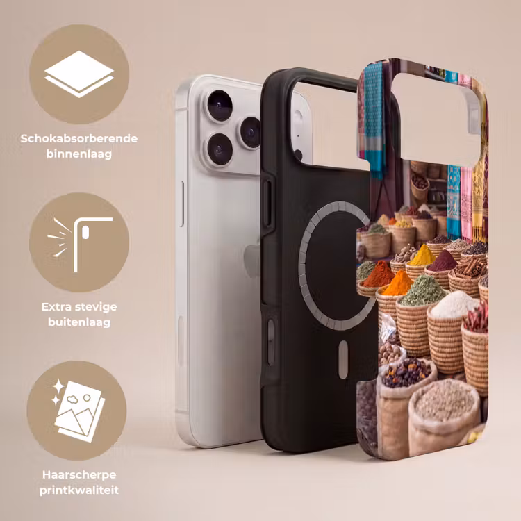 Telefoonhoesje Toughcase - Kruiden - Manden - Oosters — 3