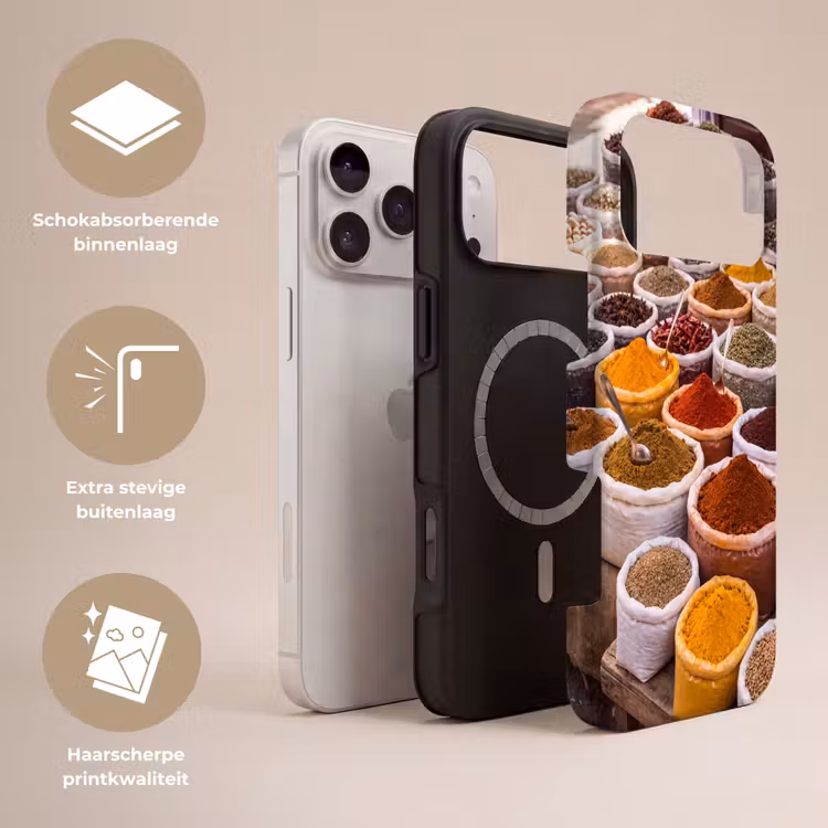Telefoonhoesje Toughcase - Kruiden - Markt - Eten — 3