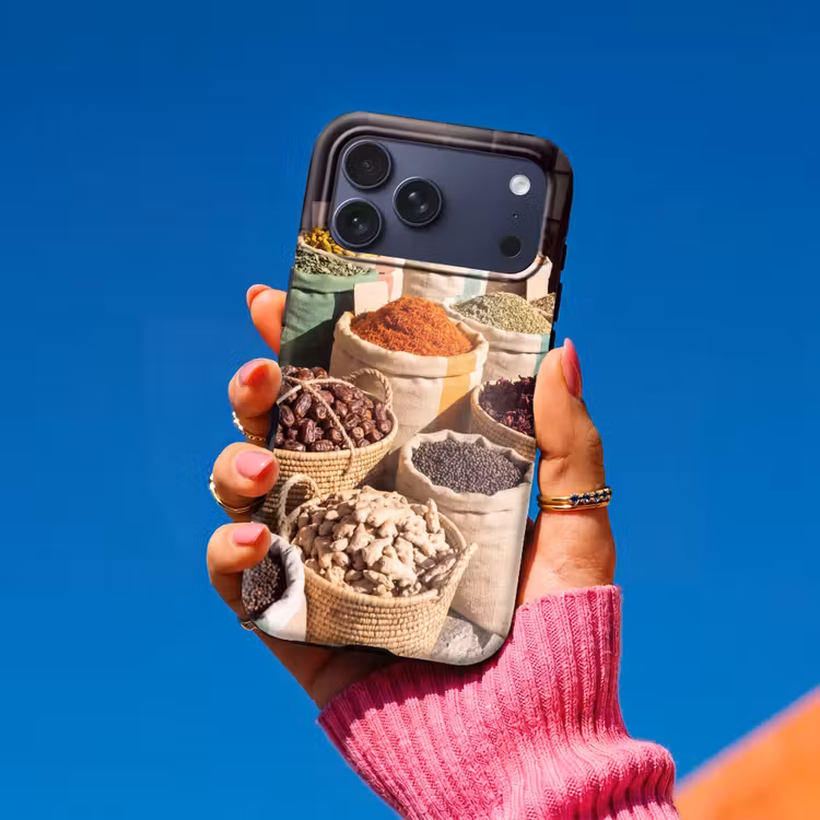 Telefoonhoesje Toughcase - Kruiden - Markt - Kleurrijk — 2