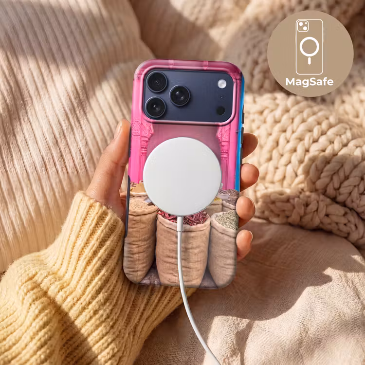 Telefoonhoesje Toughcase - Kruiden - Markt - Roze — 8