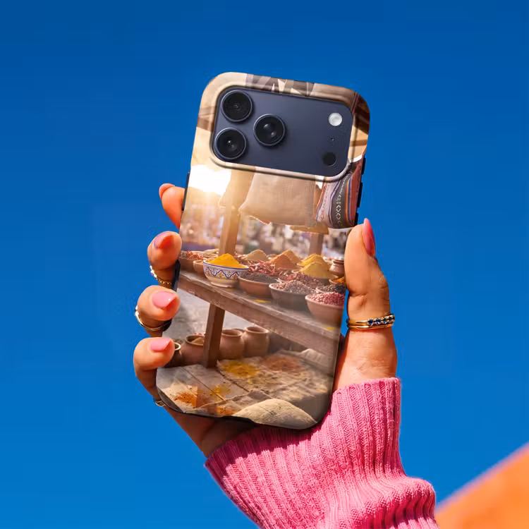 Telefoonhoesje Toughcase - Specerijen - Markt - Kleurrijk — 2