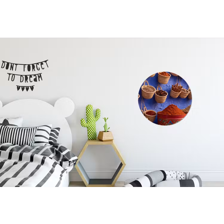 Wandcirkel - Aluminium - Kruiden - Manden - Markt — 5