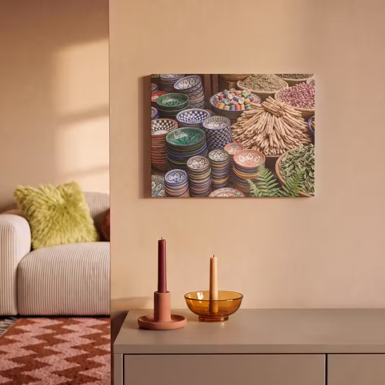 Akoestisch schilderij - Aardewerk - Oosters - Kleurrijk — 2