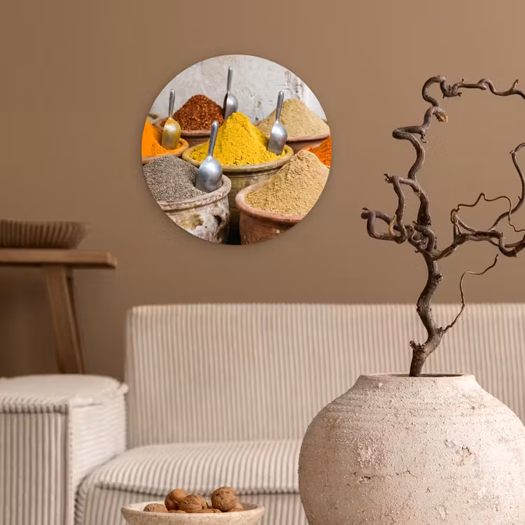 Wandcirkel - Glas - Kruiden - Potten - Oosters — 2