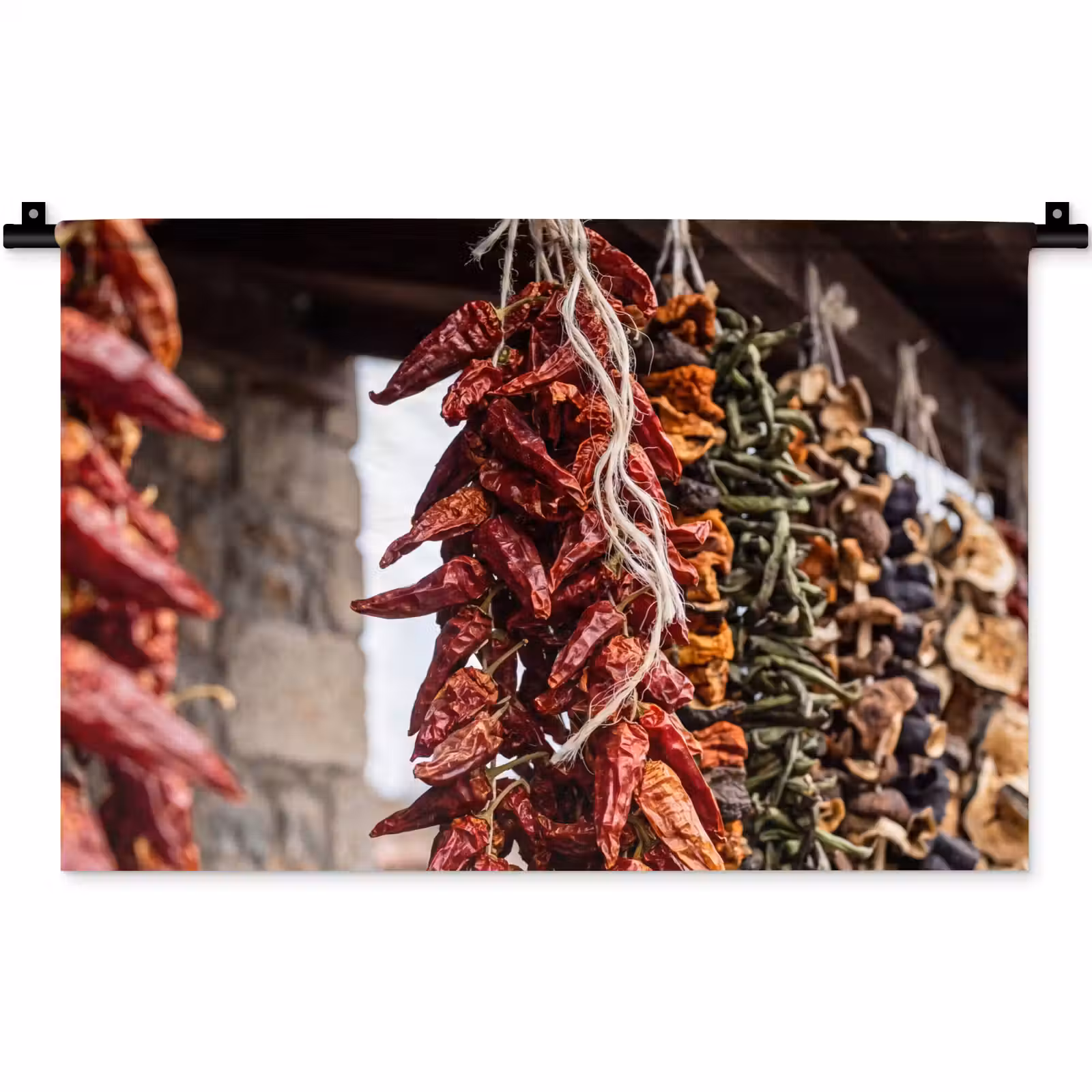 Wandkleed - Rode pepers - Eten — 1