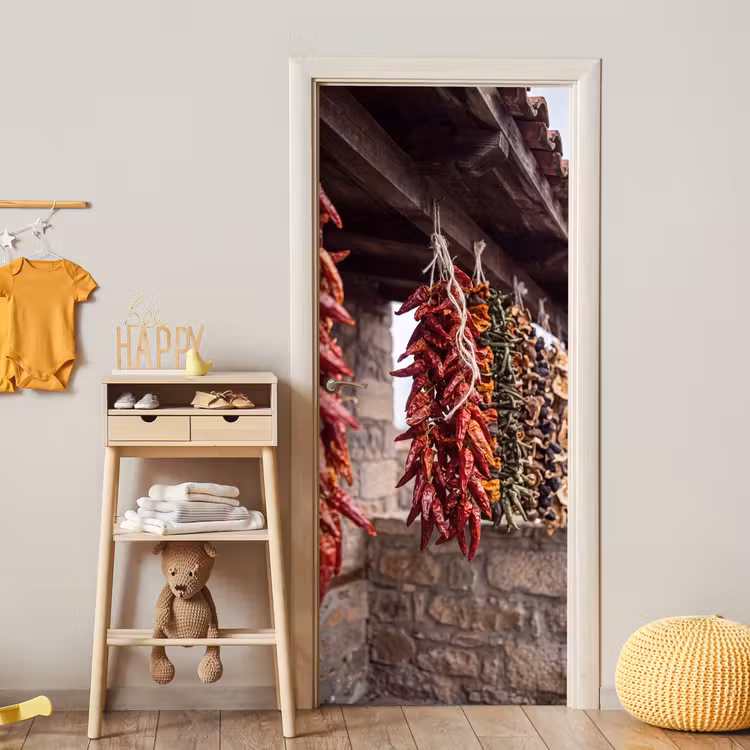 Deursticker - Rode pepers - Eten — 6