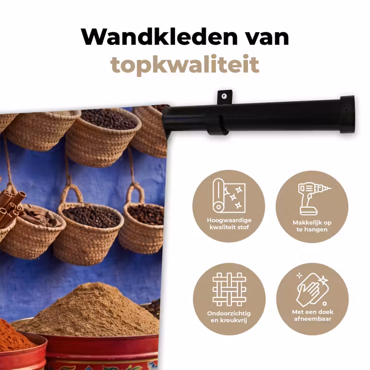 Wandkleed - Kruiden - Manden - Markt — 3