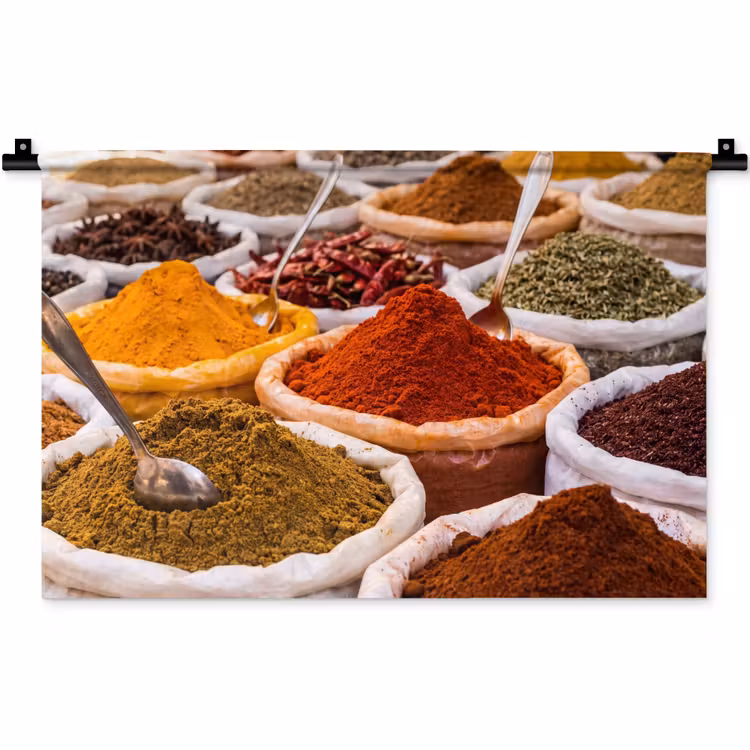 Wandkleed - Kruiden - Markt - Eten — 1