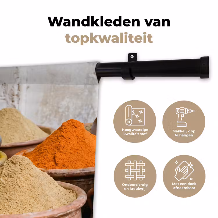Wandkleed - Kruiden - Potten - Oosters — 3