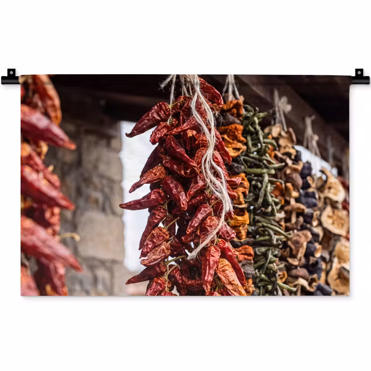 Wandkleed - Rode pepers - Eten — 1