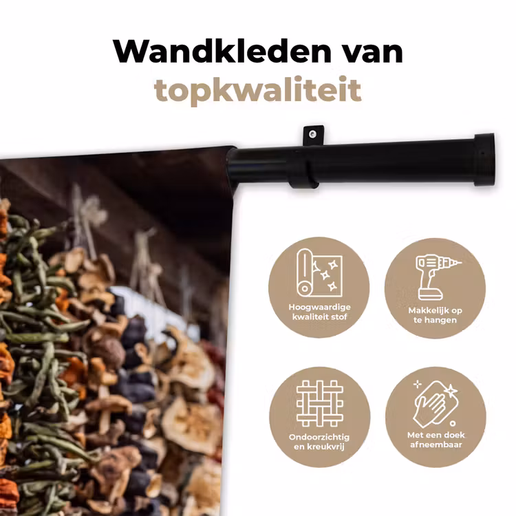 Wandkleed - Rode pepers - Eten — 3