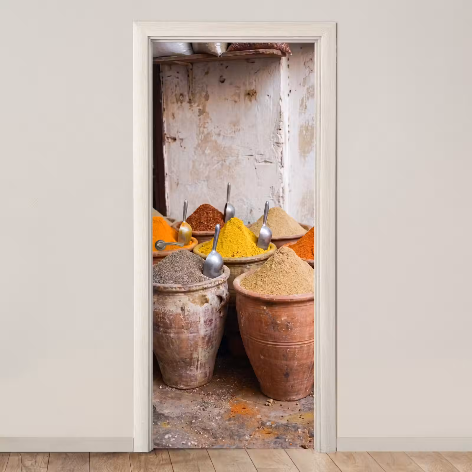 Deursticker - Kruiden - Potten - Oosters — 1