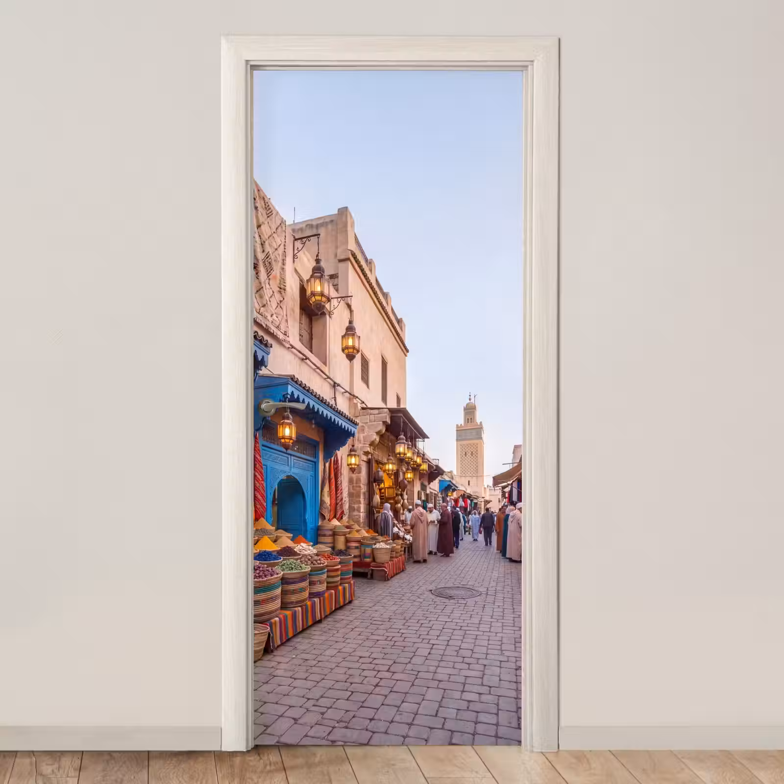 Deursticker - Markt - Oosters - Kleurrijk — 1