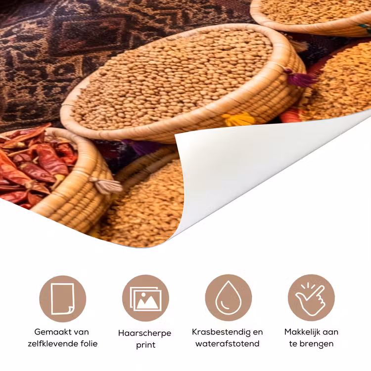 Deursticker - Eten - Kleurrijk - Cultuur — 3