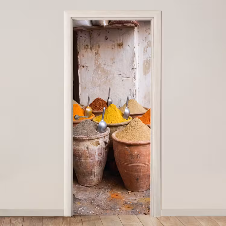 Deursticker - Kruiden - Potten - Oosters — 1